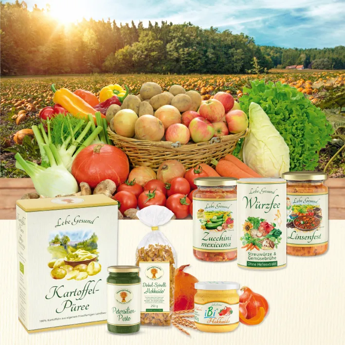 Vegetarische Feinkostprodukte im Natur-Supermarkt von Lebe Gesund im Ihr Einkaufsland International, Marktheidenfeld.