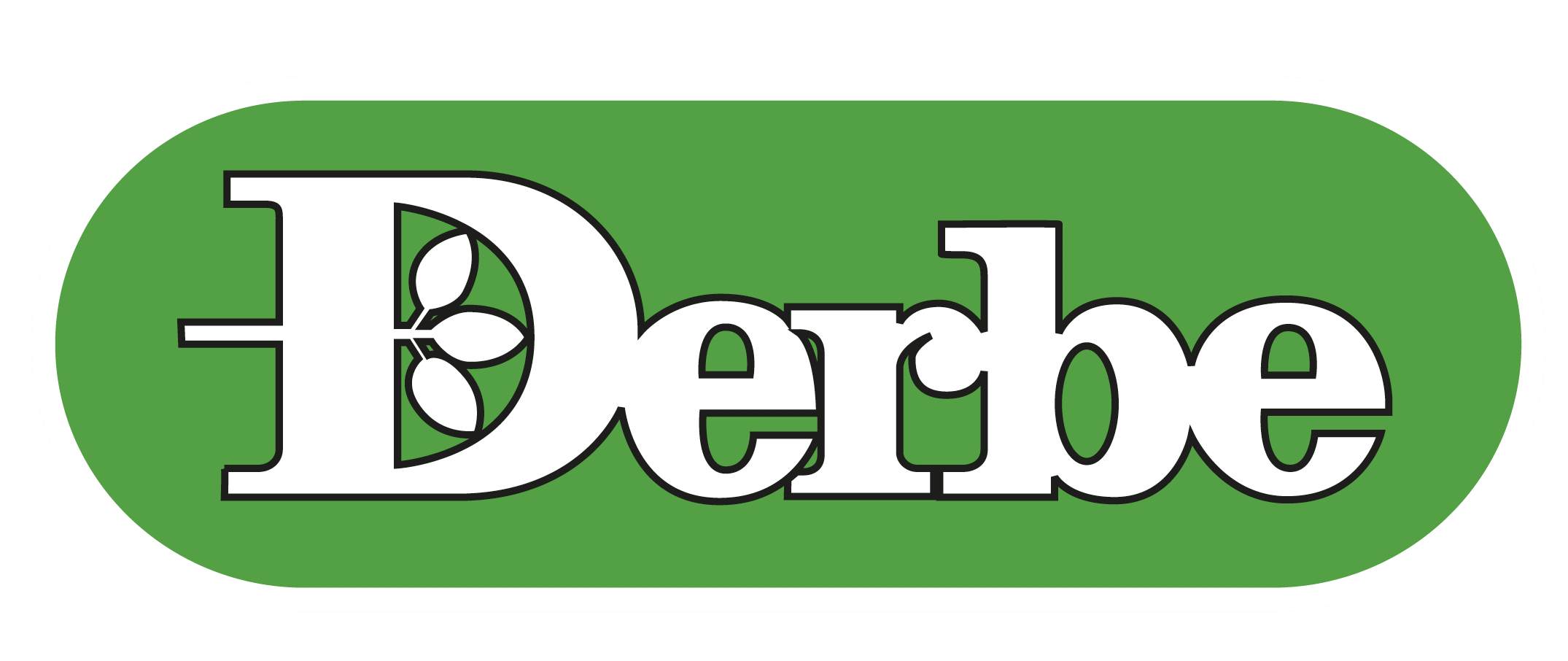 Logo Derbe, Verwendung im Friseursalon Natürlich Schönes Haar im Ihr Einkaufsland International, Marktheidenfeld.
